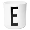 Design Letters Porcelain Cup - E - Image 1