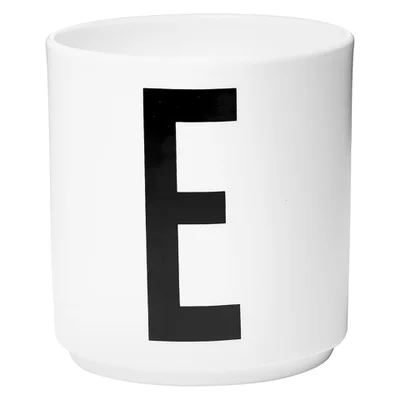 Design Letters Porcelain Cup - E