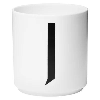 Design Letters Porcelain Cup - J