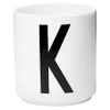 Design Letters Porcelain Cup - K - Image 1