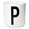 Design Letters Porcelain Cup - P - Image 1