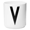 Design Letters Porcelain Cup - V - Image 1