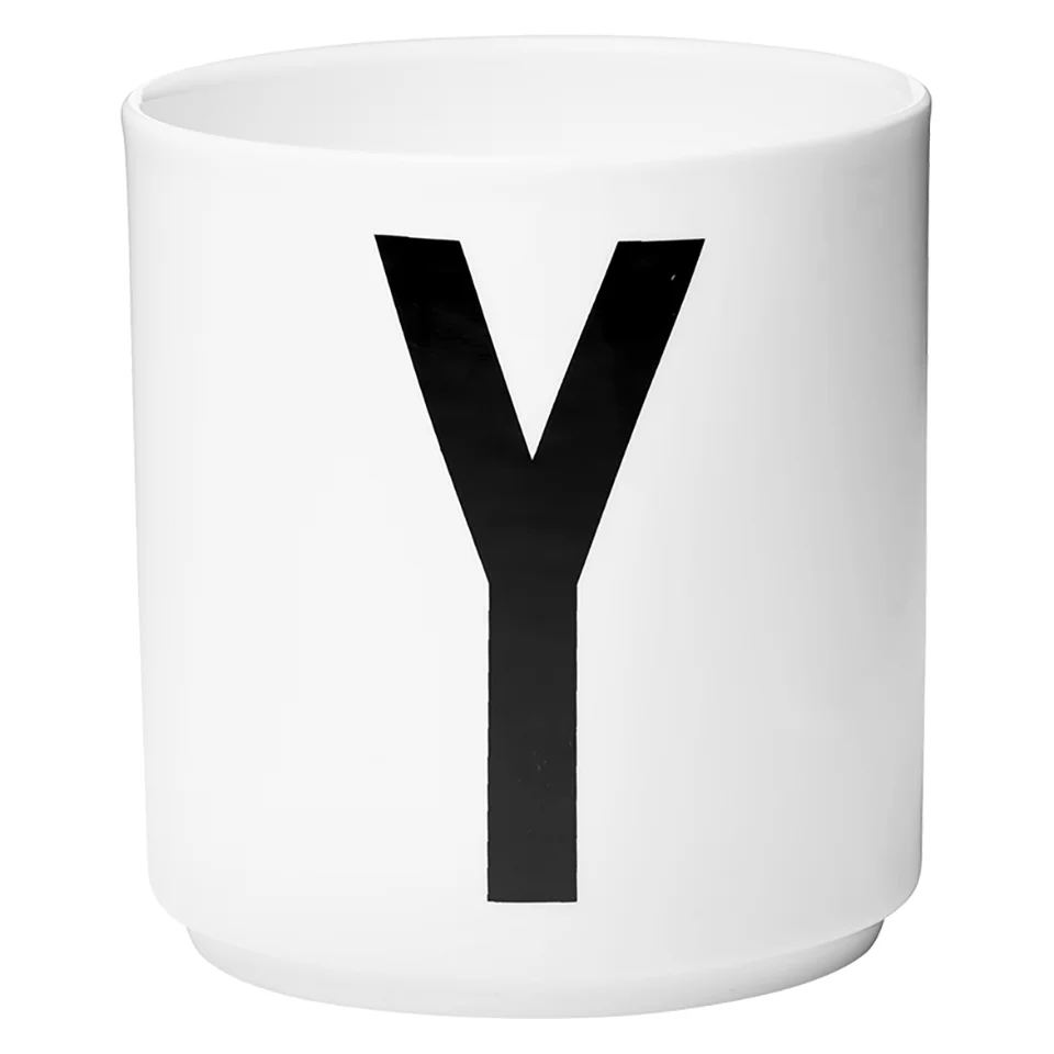 Design Letters Porcelain Cup - Y Image 1