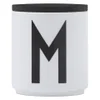 Design Letters Wooden Lid For Porcelain Cup - Black - Image 1
