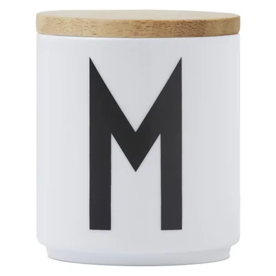 Design Letters Wooden Lid For Porcelain Cup - Wood