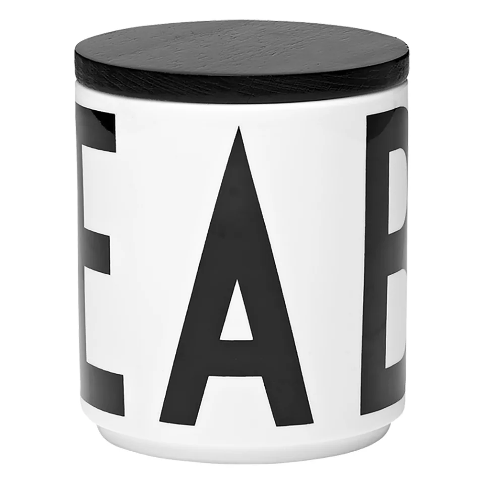 Design Letters Multi Jar With Black Lid Image 1