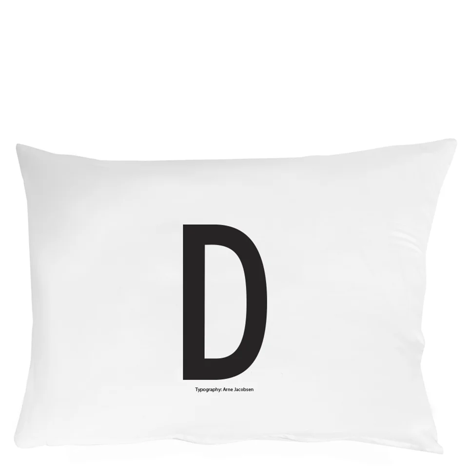 Design Letters Pillowcase - 70x50 cm - D Image 1