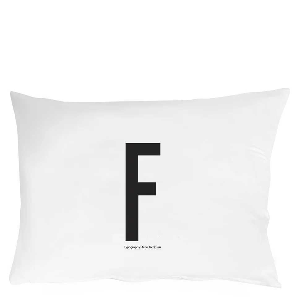 Design Letters Pillowcase - 70x50 cm - F Image 1