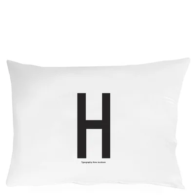 Design Letters Pillowcase - 70x50 cm - H