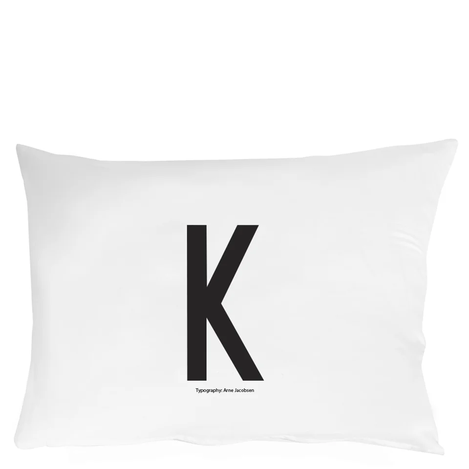 Design Letters Pillowcase - 70x50 cm - K Image 1