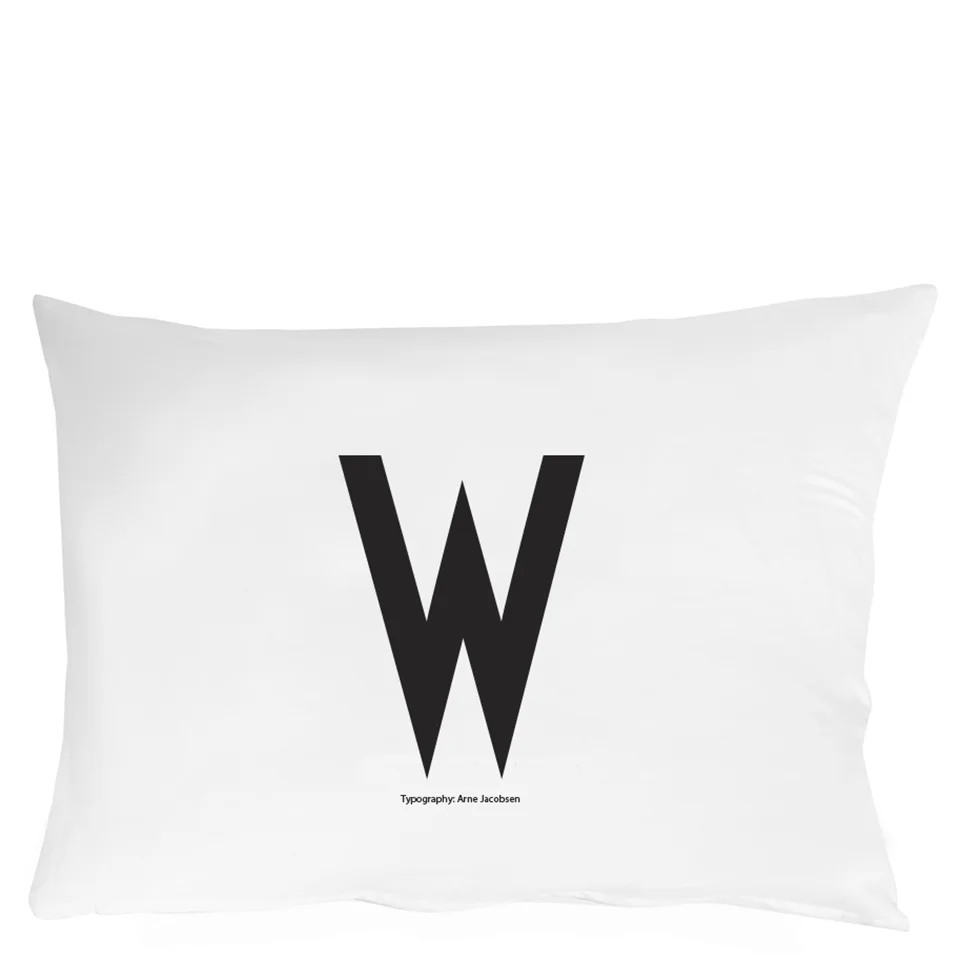 Design Letters Pillowcase - 70x50 cm - W Image 1