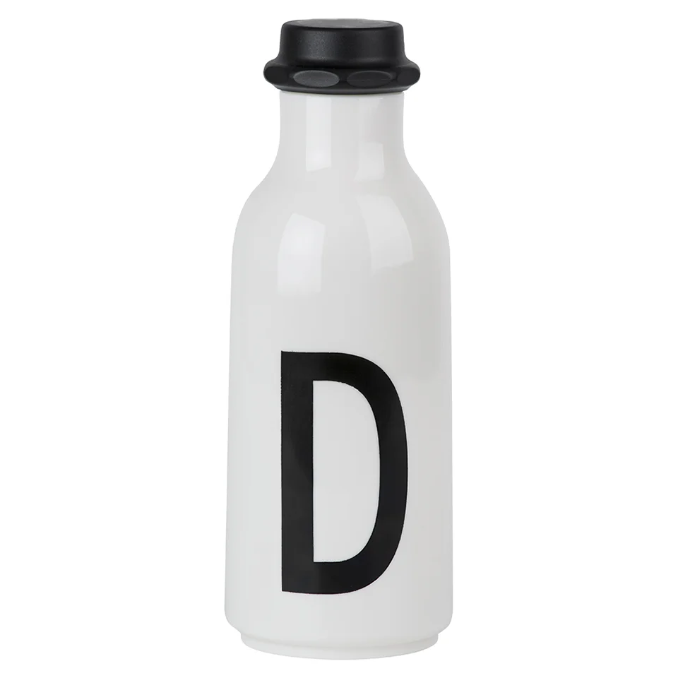 Design Letters Water Bottle - D Image 1