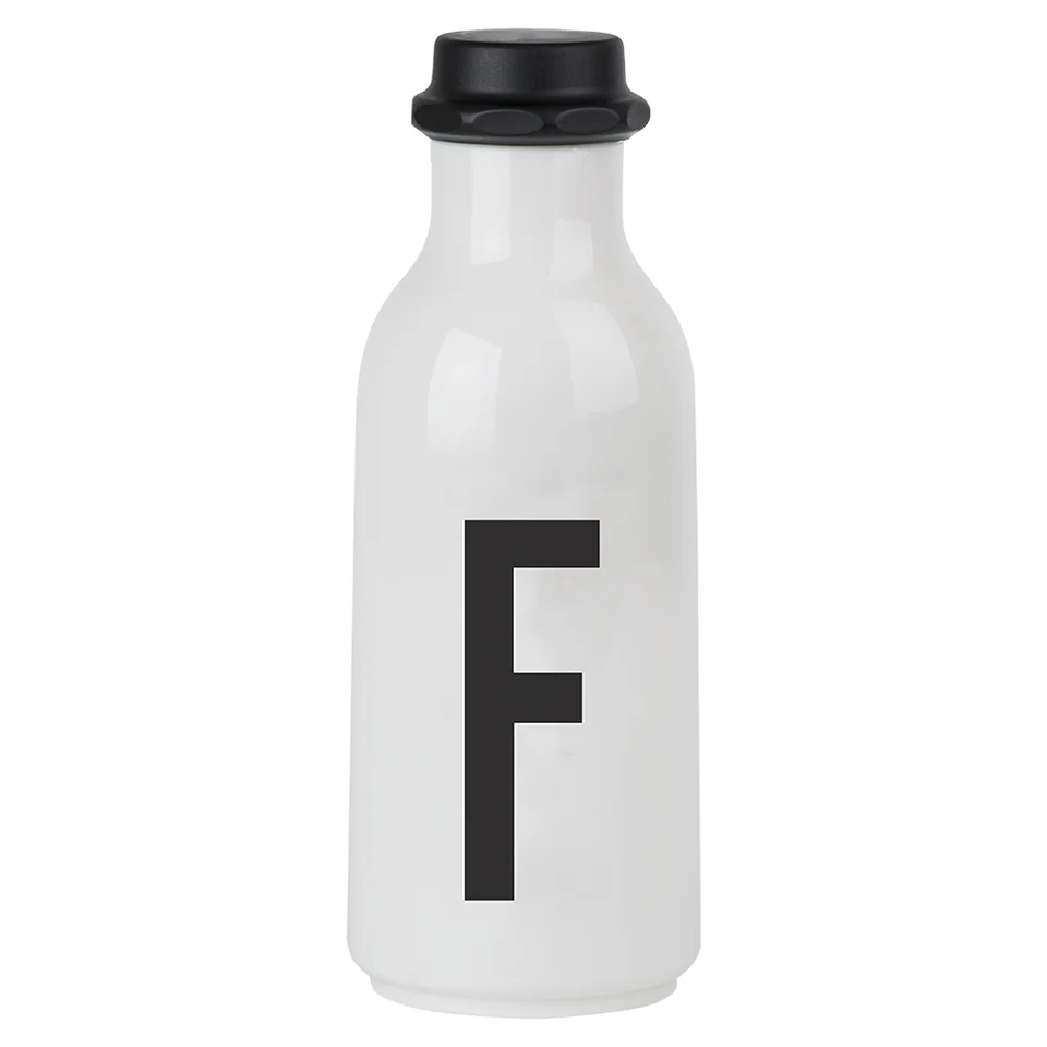 Design Letters Water Bottle - F Image 1