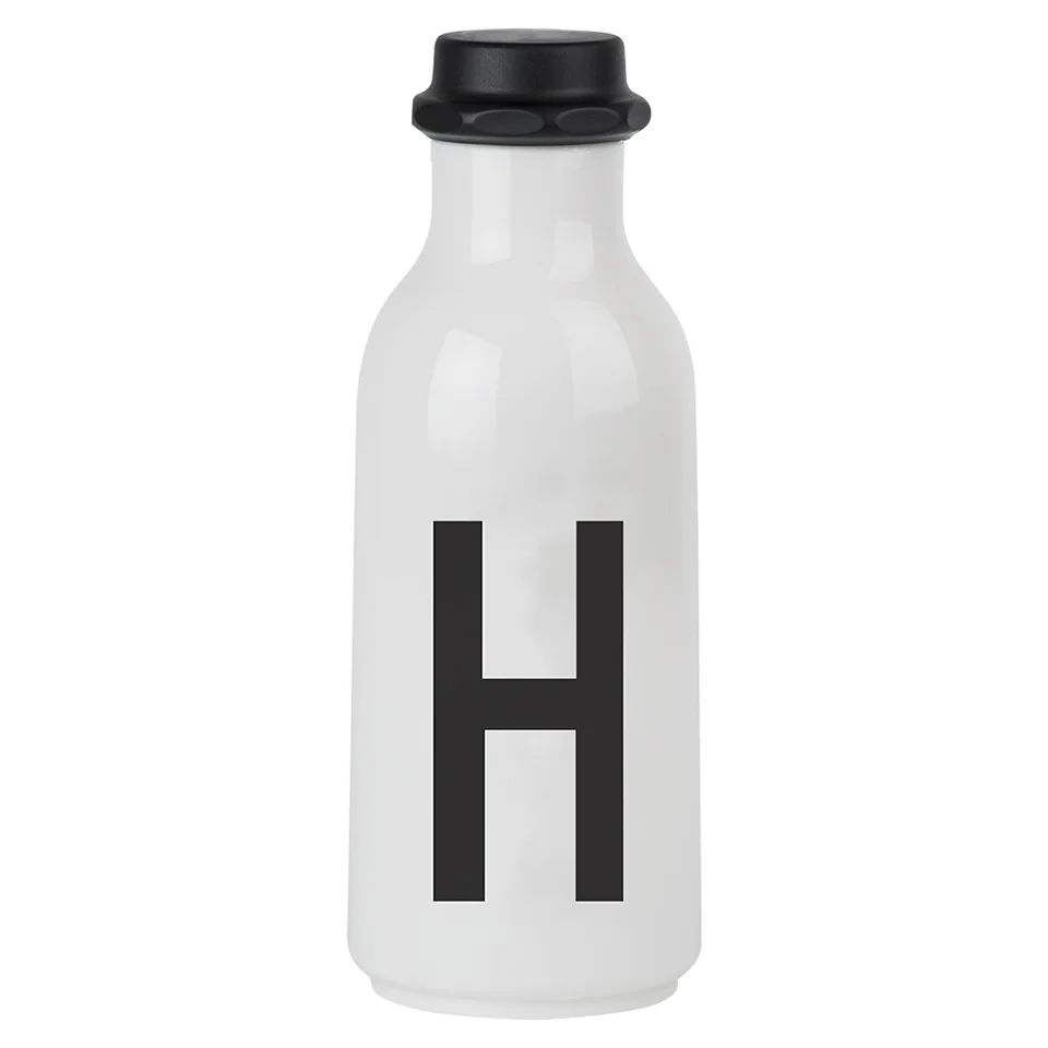 Design Letters Water Bottle - H Image 1