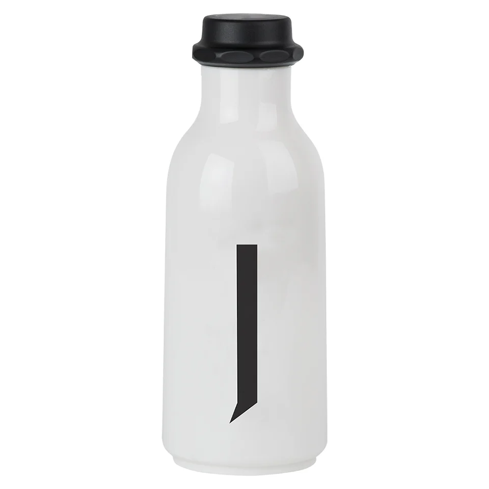 Design Letters Water Bottle - J Image 1