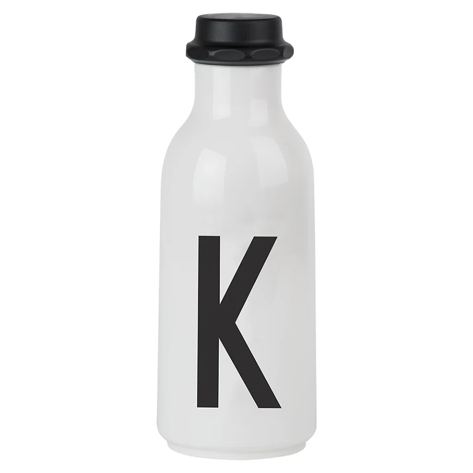 Design Letters Water Bottle - K Image 1