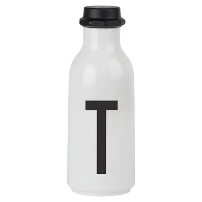 Design Letters Water Bottle - T