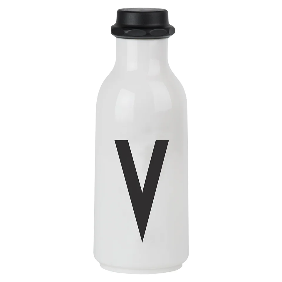 Design Letters Water Bottle - V Image 1