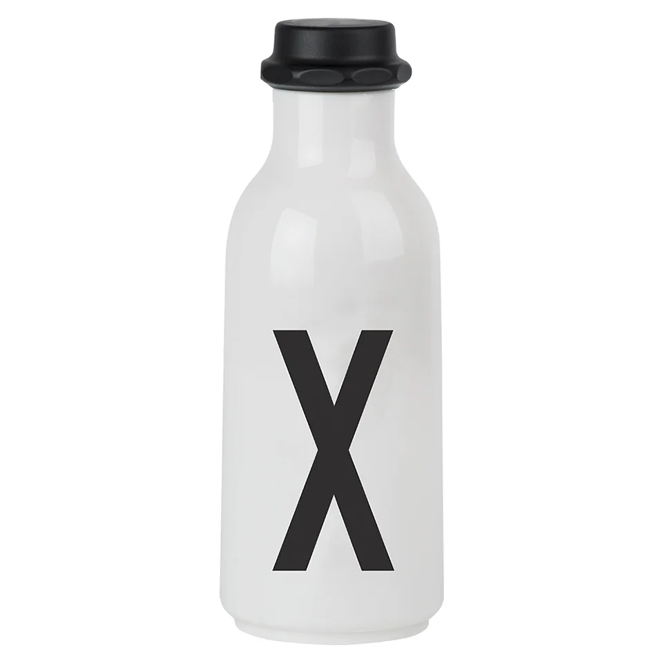 Design Letters Water Bottle - X Image 1