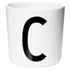 Design Letters Kids' Collection Melamin Cup - White - C - Image 1