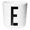 Design Letters Kids' Collection Melamin Cup - White - E - Image 1