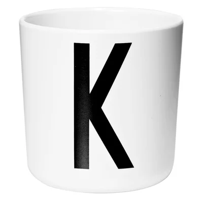 Design Letters Kids' Collection Melamin Cup - White - K
