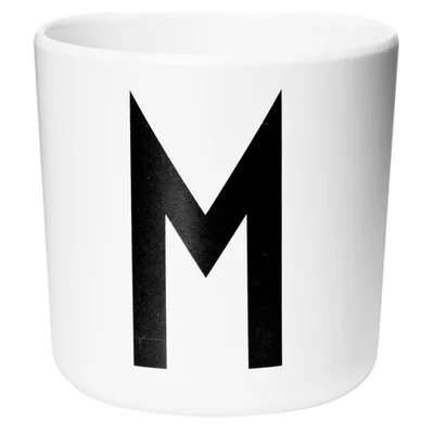 Design Letters Kids' Collection Melamin Cup - White - M