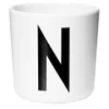 Design Letters Kids' Collection Melamin Cup - White - N - Image 1