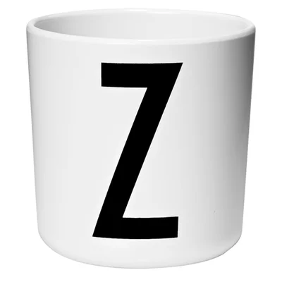 Design Letters Kids' Collection Melamin Cup - White - Z
