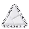 Design Letters Kids' Collection Melamine Triangular Snack Plate - White - Image 1