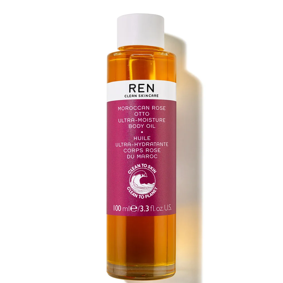 REN Clean Skincare Moroccan Rose Otto Ultra-Moisture Body Oil 100ml Image 1