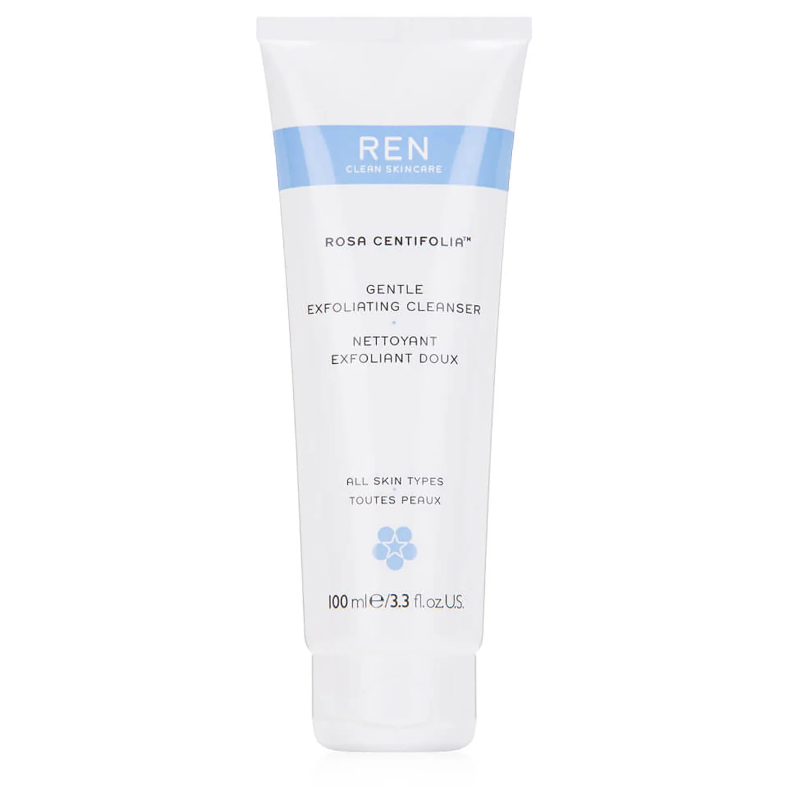 REN Clean Skincare Rosa Centifolia Gentle Exfoliating Cleanser 100ml Image 1