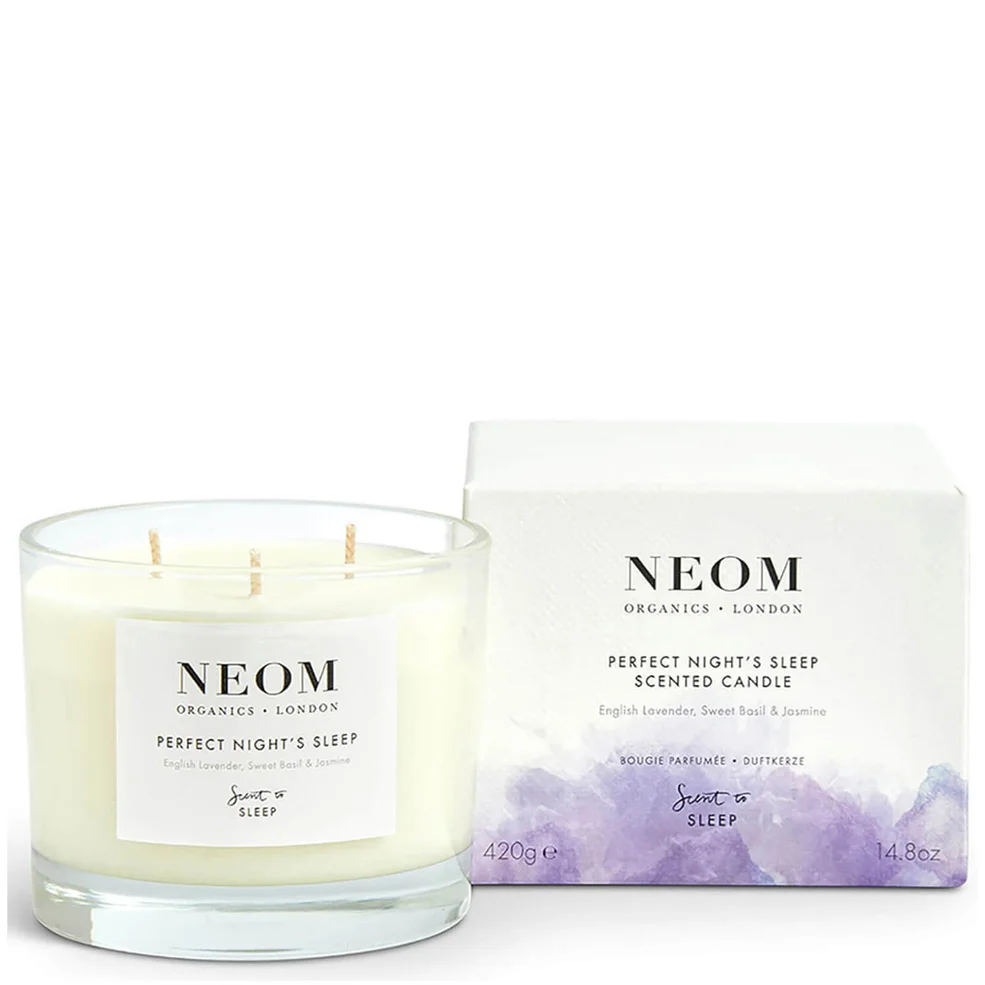 NEOM Perfect Nights Sleep Scented 3 Wick Candle Image 1