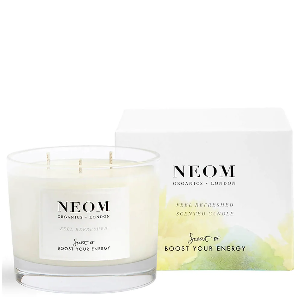 NEOM Feel Refreshed Scented 3 Wick Candle Image 1