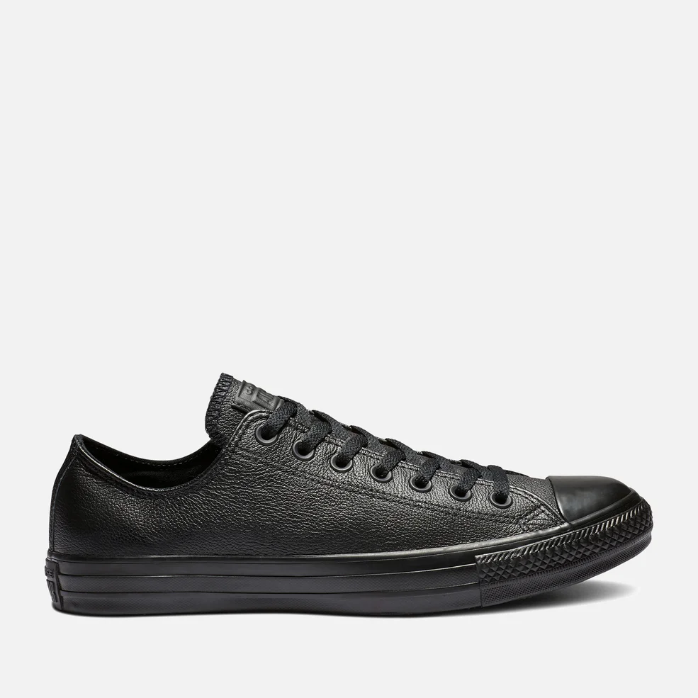 Converse Chuck Taylor All Star Ox Trainers - Black Mono Image 1