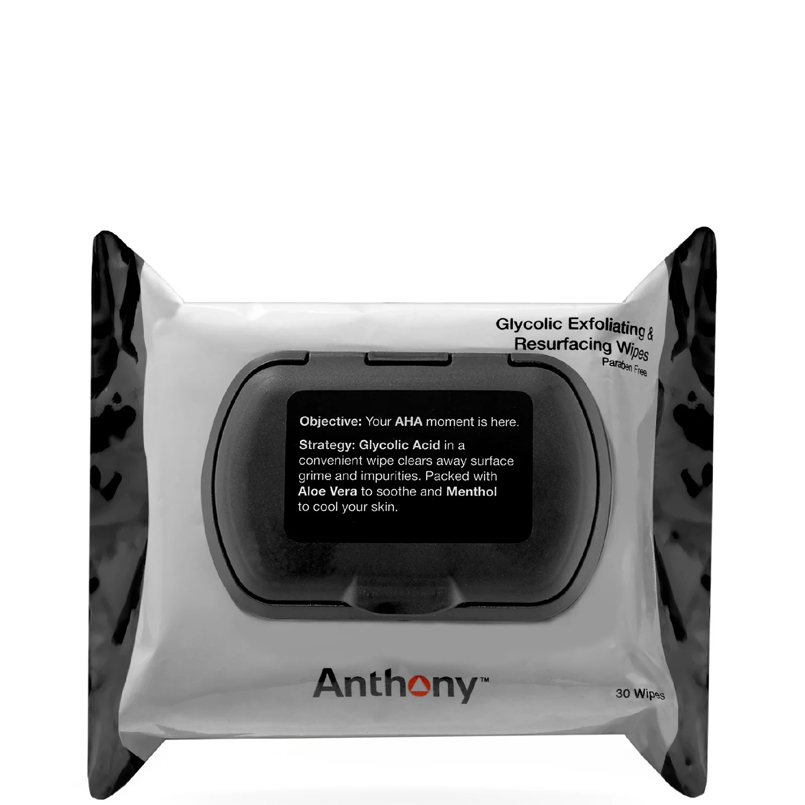 Anthonyglycolic Exfoliating and Resurfacing Wipes (30 Wipes) Image 1