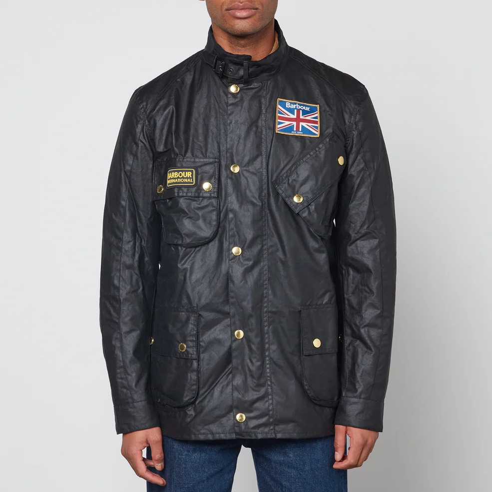 Barbour International Men's Union Jack International Jacket - Black Image 1