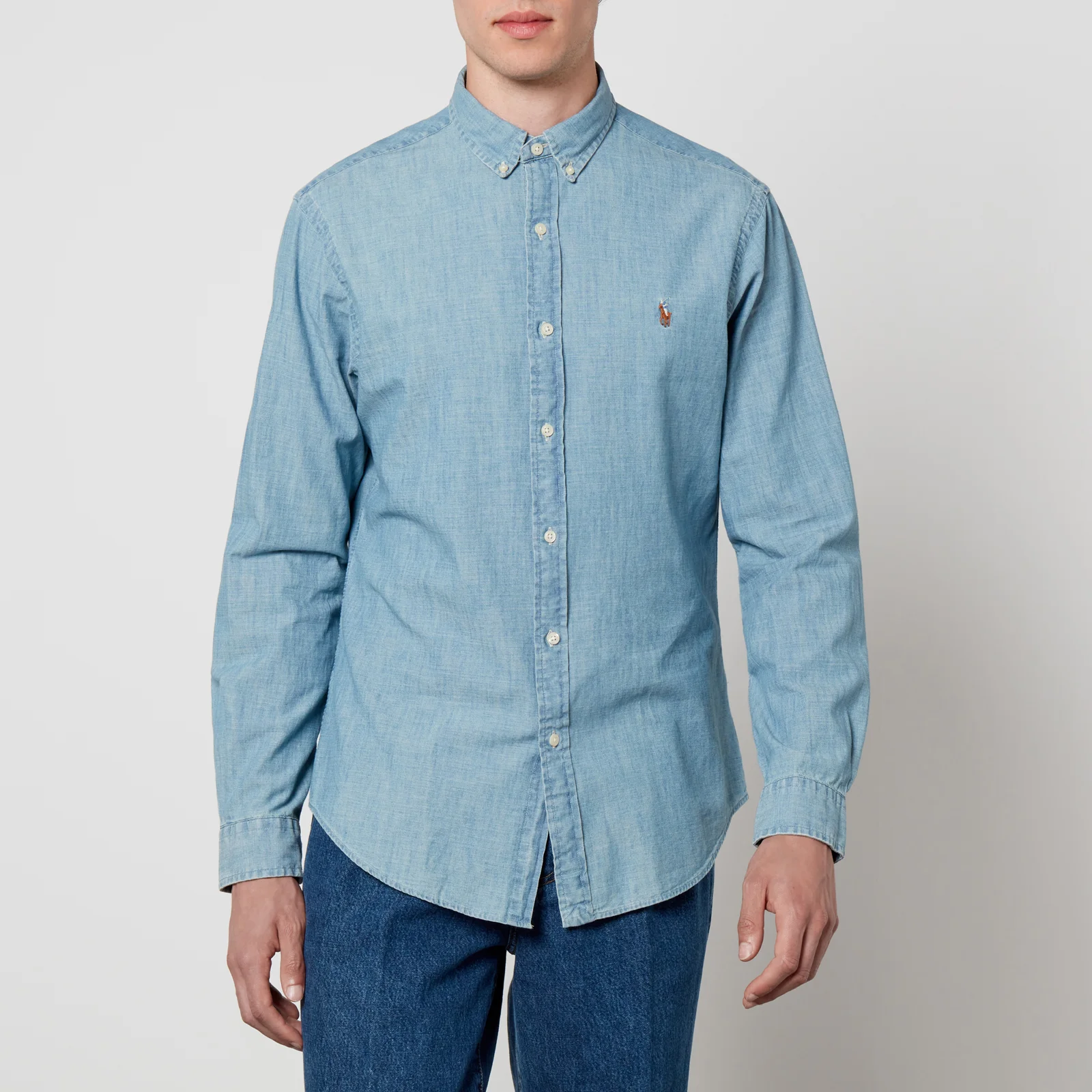 Polo Ralph Lauren Slim-Fit Cotton-Chambray Shirt Image 1