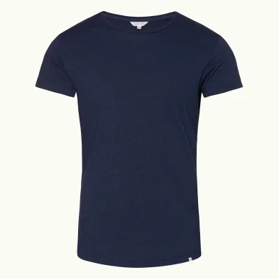 Orlebar Brown Men's Crewneck T-Shirt - Denim Pigment