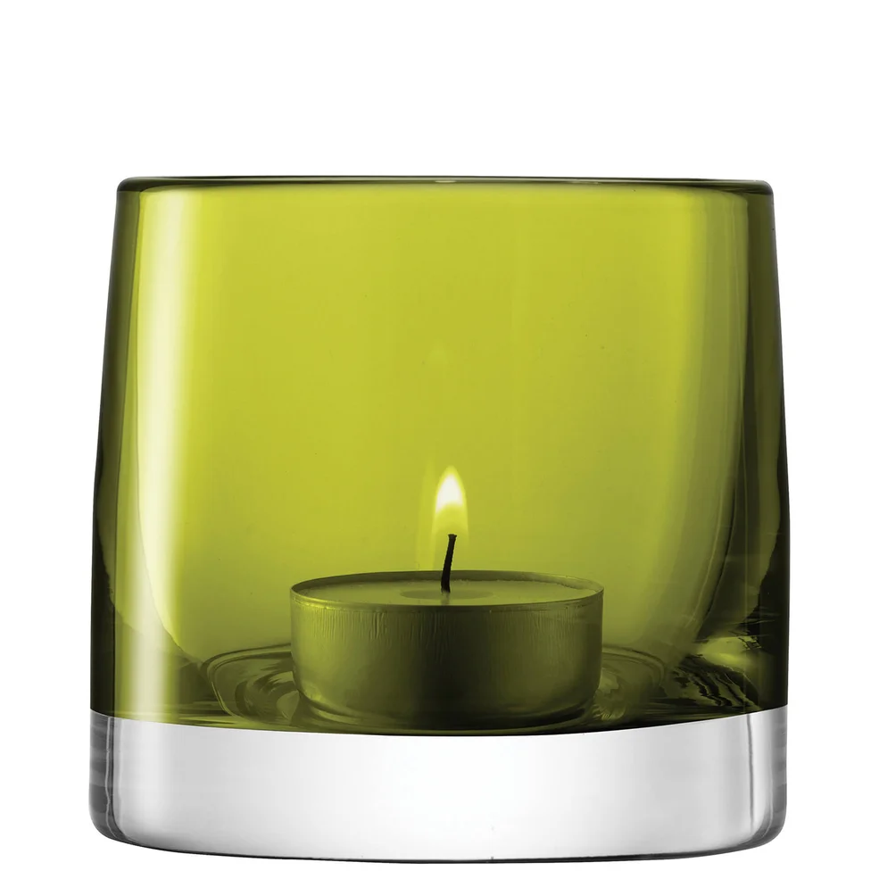 LSA Light Colour Tealight Holder - Olive Image 1