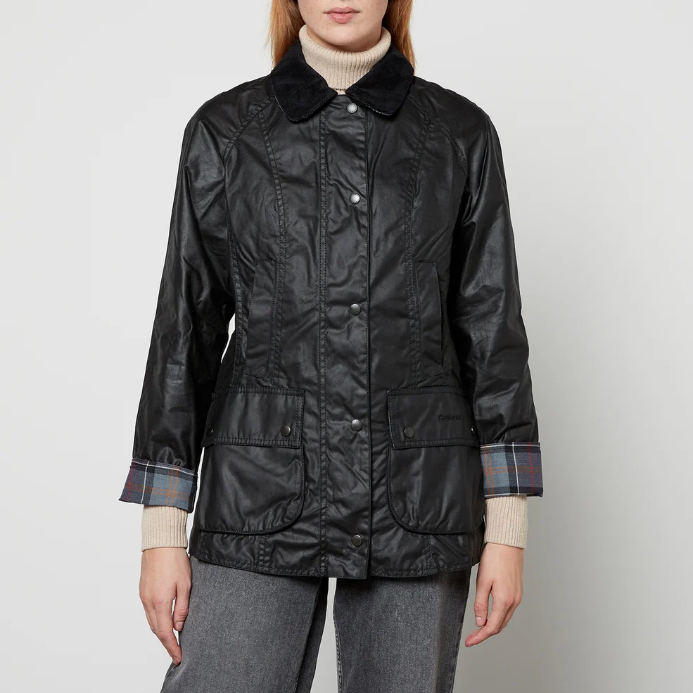 Barbour Women's Beadnell Wax Jacket - Black Image 1