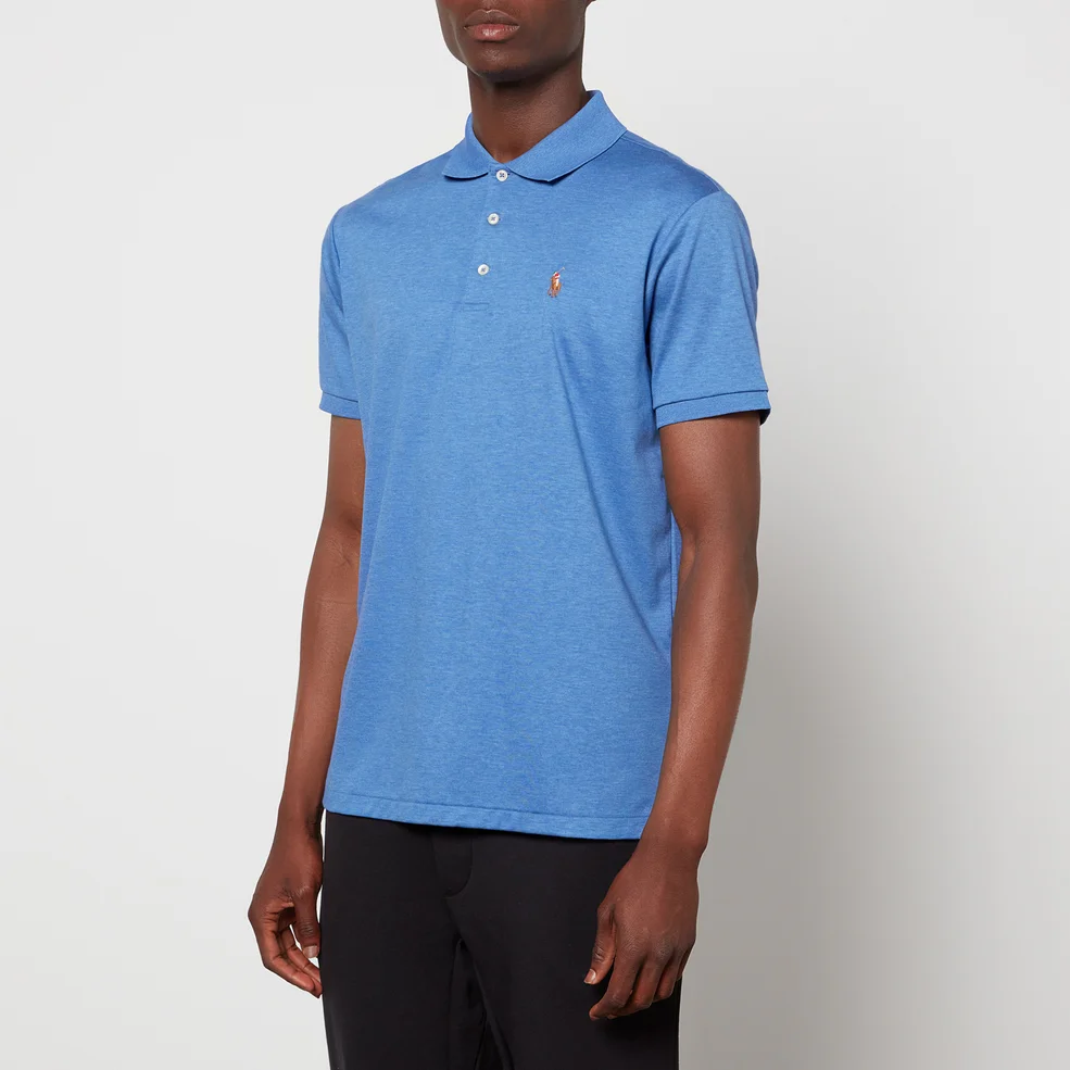 Polo Ralph Lauren Men's Slim Fit Soft Touch Polo Shirt - Faded Royal Heather Image 1