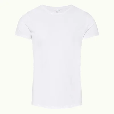 Orlebar Brown Men's Crewneck T-Shirt - White