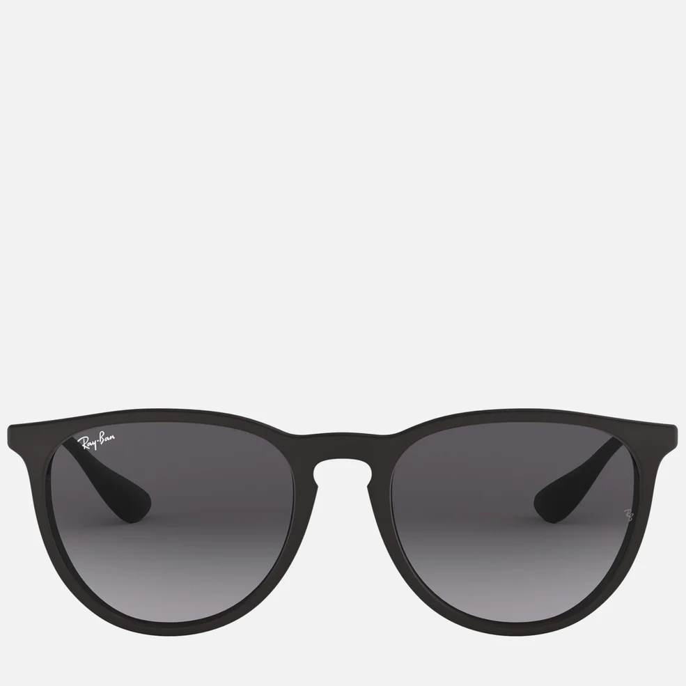 Ray-Ban Erika Round Acetate Sunglasses - Black Image 1