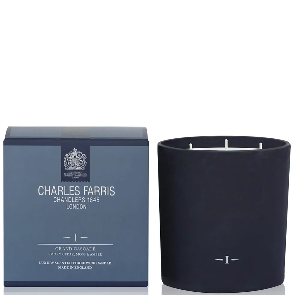 Charles Farris Signature Grand Cascade 3 Wick Candle 640g Image 1