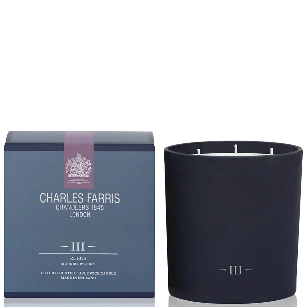 Charles Farris Signature Rubus 3 Wick Candle 640g Image 1