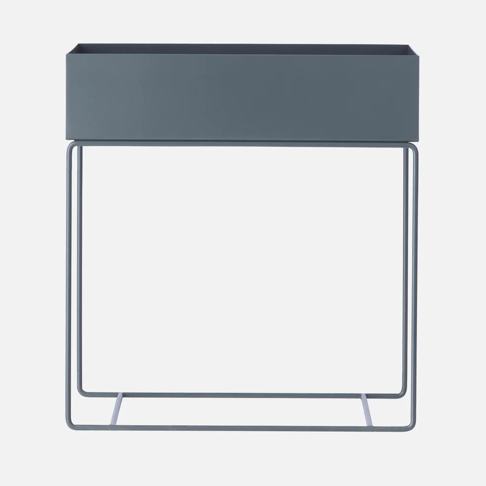 Ferm Living Plant Box and Side Table - Dark Grey Image 1
