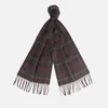 Barbour Heritage Men's Tattersall Lambswool Scarf - Charcoal/Red - Image 1