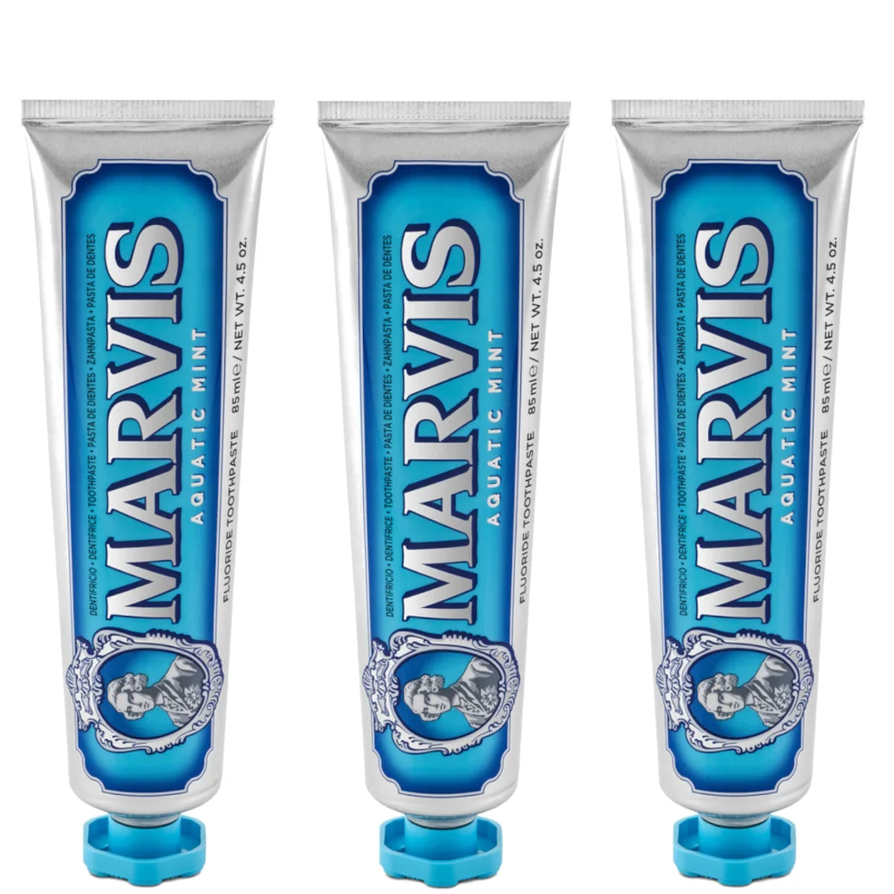 Marvis Aquatic Mint Toothpaste Bundle (3x85ml) Image 1