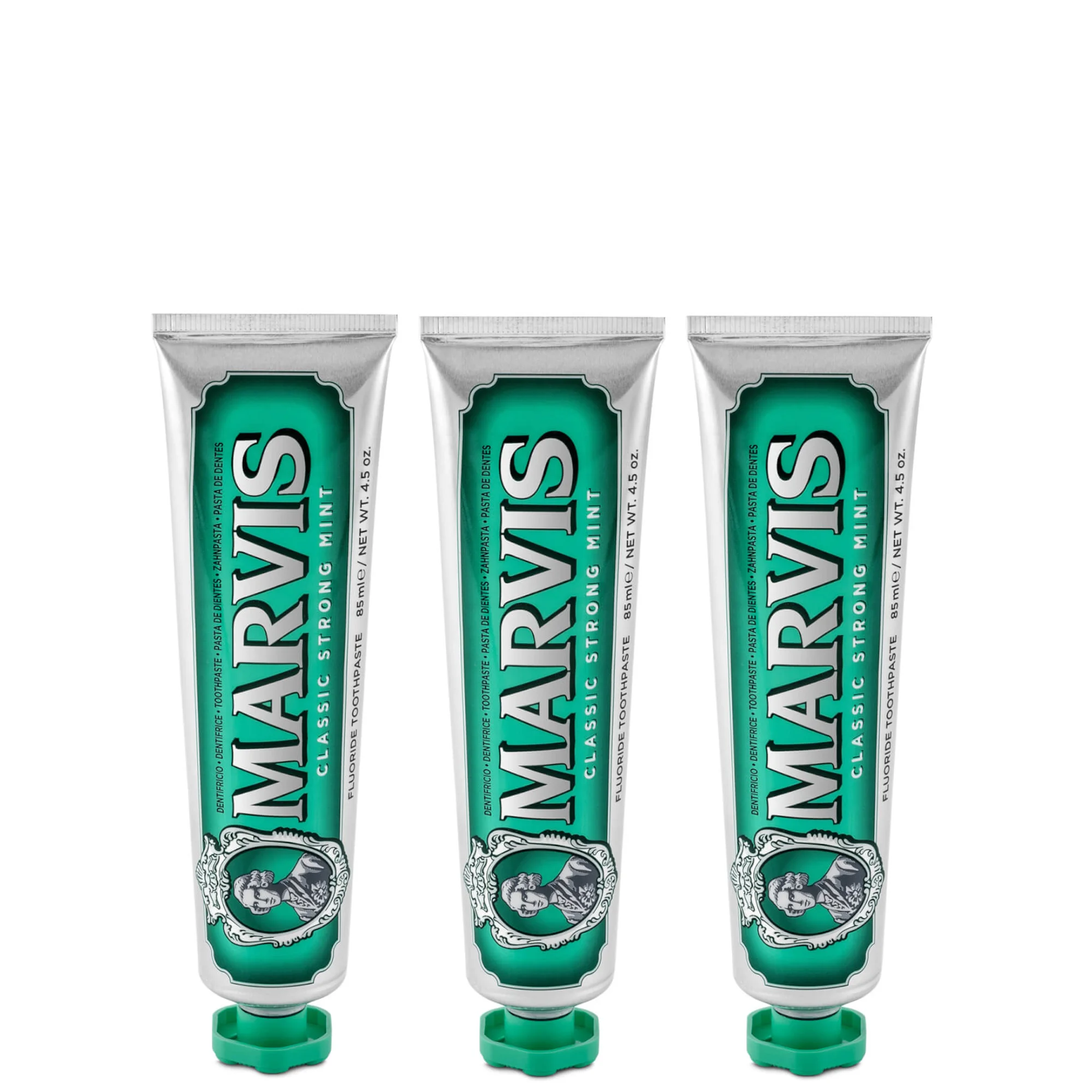 Marvis Classic Strong Mint Toothpaste Bundle (3x85ml) Image 1